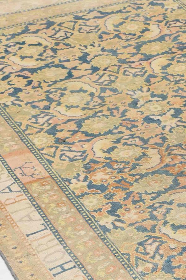 Vintage Agra Jail Cotton Carpet - Pale Green