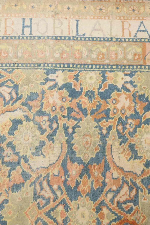 Vintage Agra Jail Cotton Carpet - Pale Green