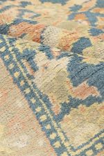 Vintage Agra Jail Cotton Carpet - Pale Green