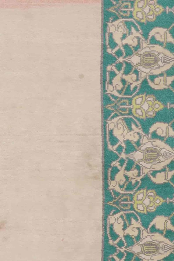 Vintage Agra Jail Cotton Carpet - Pastel