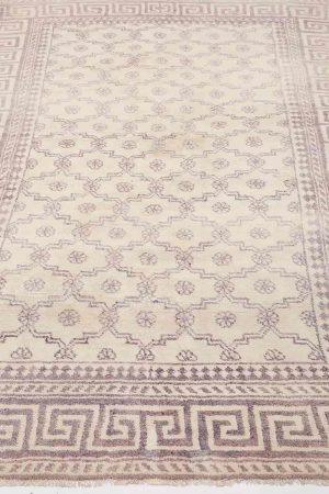 Pale Pink and Silver handcrafted Antique Persian Carpets made from Cotton by Carpet Cellar