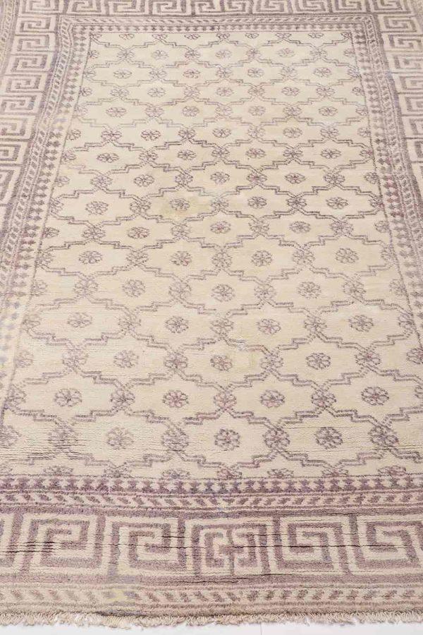 Vintage Agra Jail Cotton Carpet - Subtle