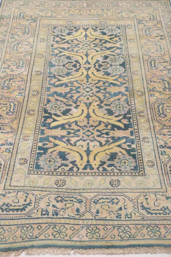 Antique Agra Jail Summer Cotton Carpet - Multi Border