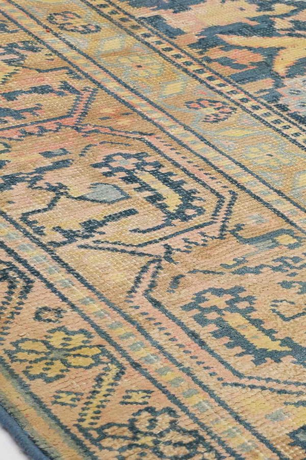 Antique Agra Jail Summer Cotton Carpet - Multi Border