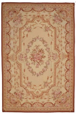 Vintage Aubusson French Design Tapestry - Petit Point