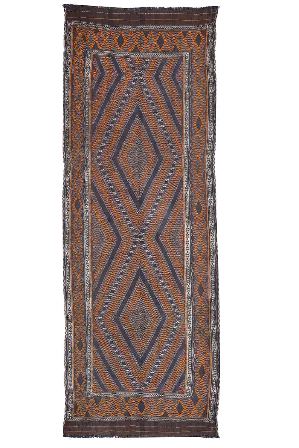 Vintage Balouch Kilim- Diamonds Galore