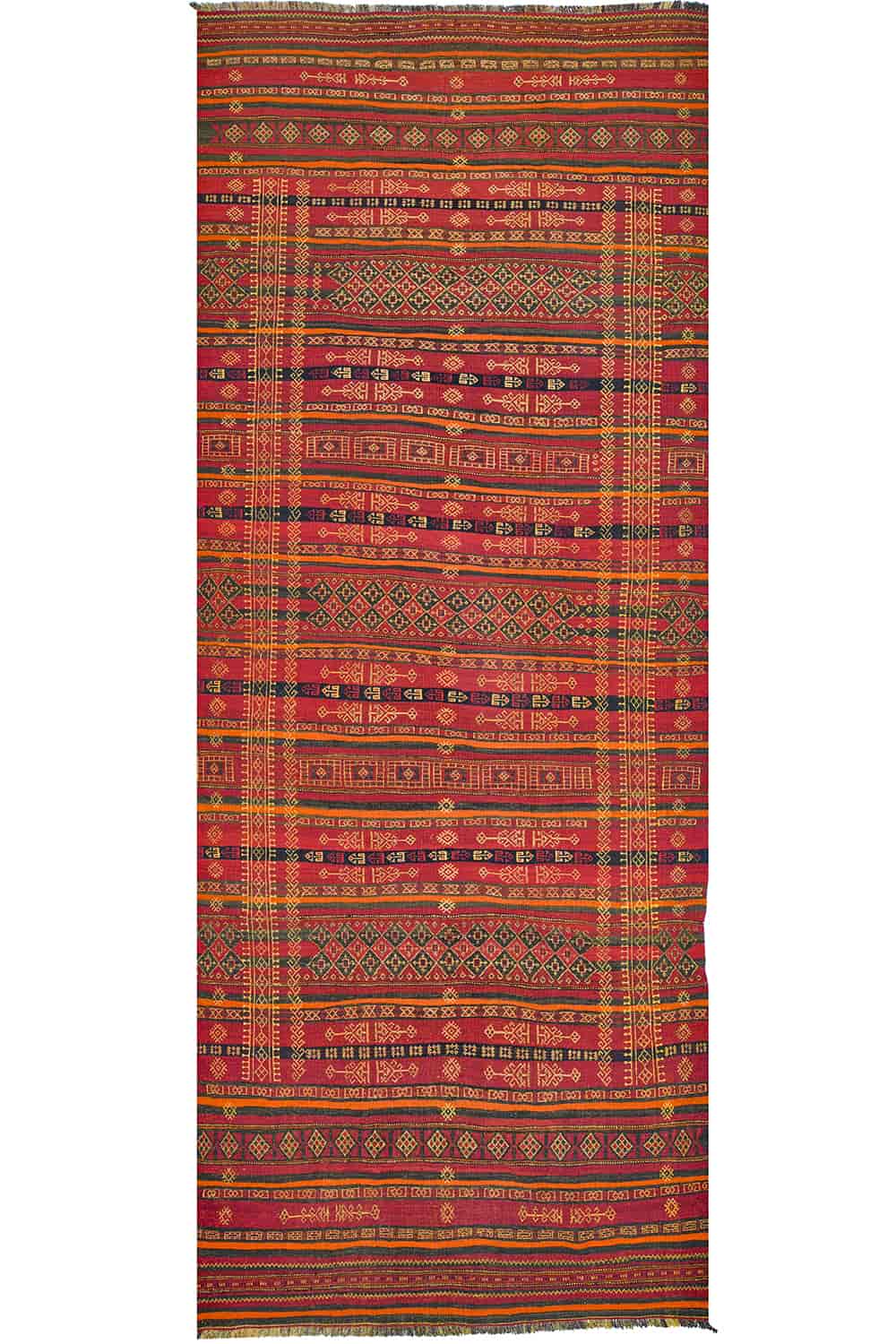 Vintage Balouch Kilim – Rose Red