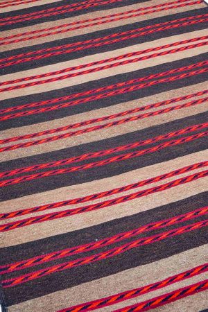 Light Brown and Dark grey handcrafted Flatweave Rugs made from Wool by Carpet Cellar