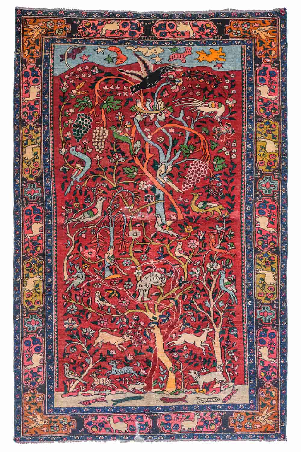 Vintage Bidjar Tree Of Life – Rustic Red