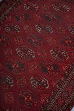Antique Bukhara Runner - Crimson Red