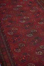 Antique Bukhara Runner - Crimson Red
