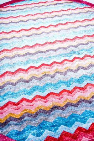 Pink and Blue handcrafted Modern Carpets made from Silk and Wool by Carpet Cellar