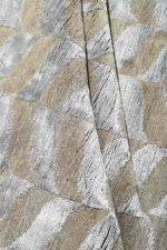 Chevron Collection Round - Silver Leaf
