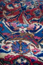 Antique Dabeer Kashan - Barn Red