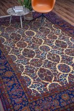 Antique Dabeer Kashan - Floral Motifs