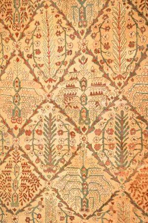 Light Brown and Gold handcrafted Antique Persian Carpets made from Wool by Carpet Cellar