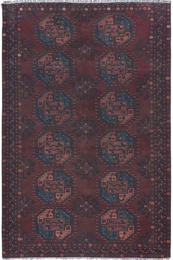Antique Ersari Filpaya Elephant Foot - Dark Brown