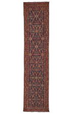 Antique Hamadan Runner - Lattice