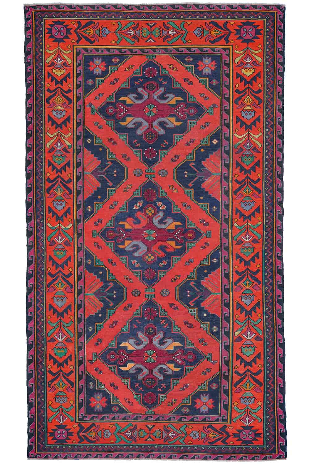 Vintage Kafkash Sumak Kilim – Embroidered