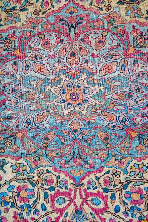 Antique Persian Kerman - Jewel Toned