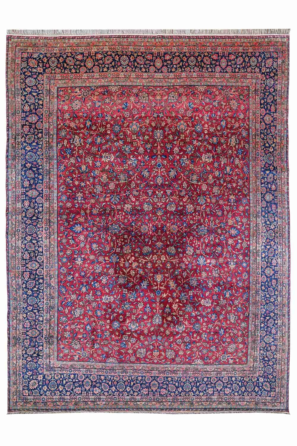 Antique Kerman Millefleurs – Rose Red