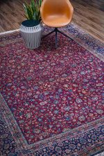 Antique Kerman Millefleurs - Rose Red