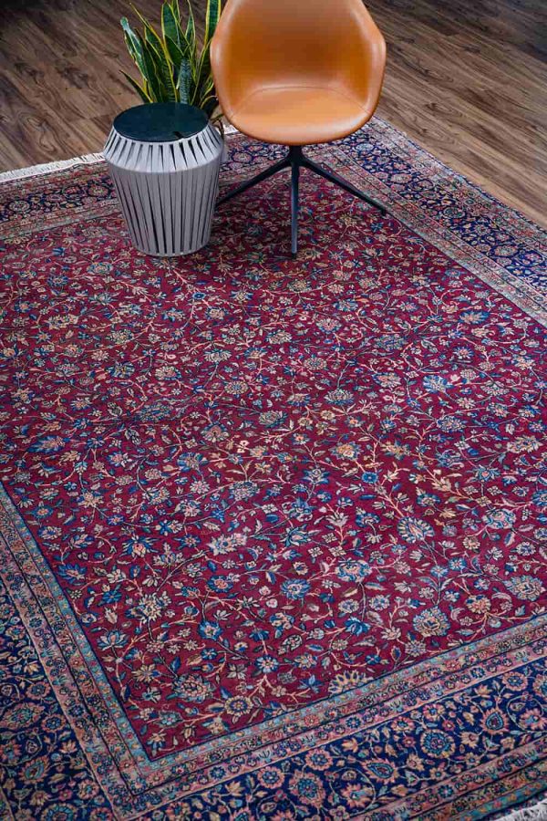 Antique Kerman Millefleurs - Rose Red