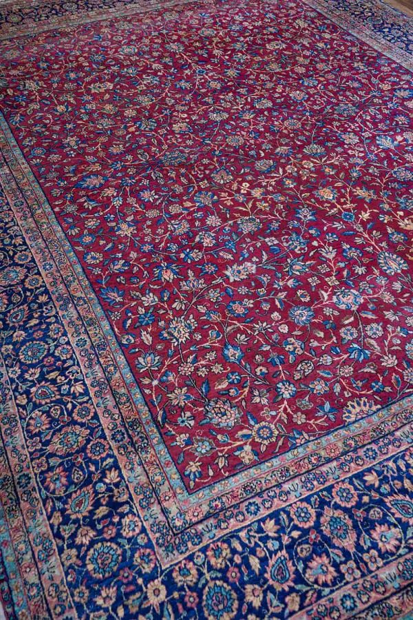 Antique Kerman Millefleurs - Rose Red