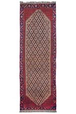 Vintage Kurdish Kazak Runner - Evil Eye Lattice