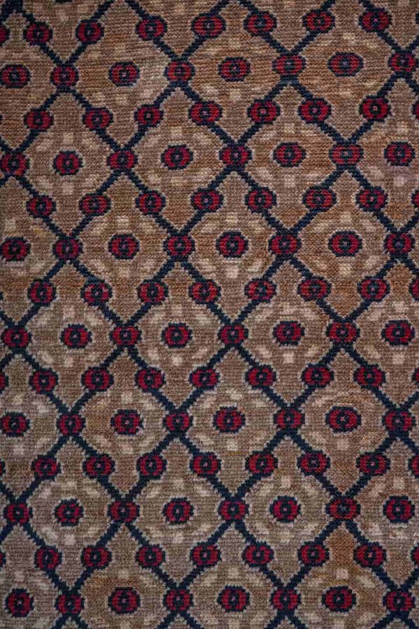 Vintage Kurdish Kazak Runner - Evil Eye Lattice
