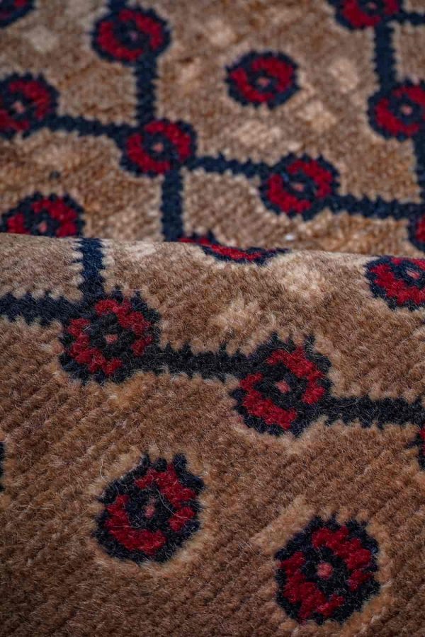 Vintage Kurdish Kazak Runner - Evil Eye Lattice