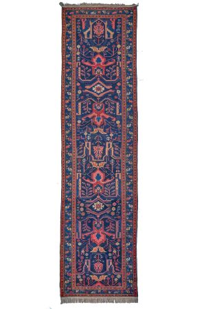 Antique Kurdish Runner - Lotus