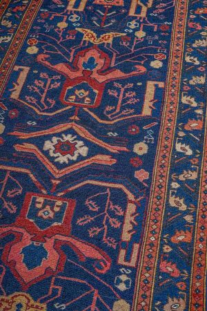 Blue and handcrafted Vintage Carpets made from Wool by Carpet Cellar