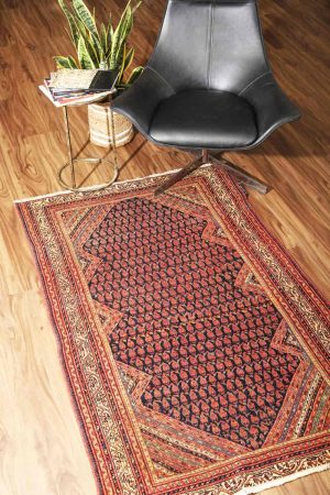Sand Brown and handcrafted Vintage Carpets made from Wool by Carpet Cellar