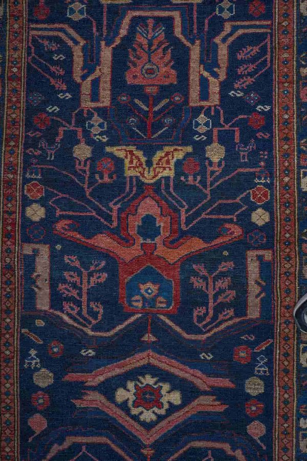 Antique Kurdish Runner - Lotus Pair