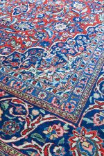Vintage Kurk Kashan - Madder Red