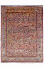 Antique Laver Kerman - Intensely Floral