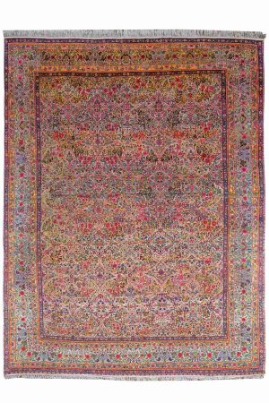 Antique Laver Kerman - Intensely Floral
