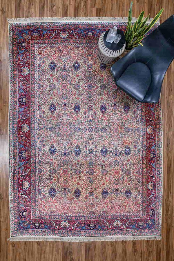 Antique Laver Kerman Millefleur - Intense