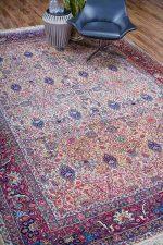 Antique Laver Kerman Millefleur - Intense