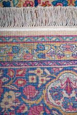 Antique Laver Kerman Millefleur - Raspberry