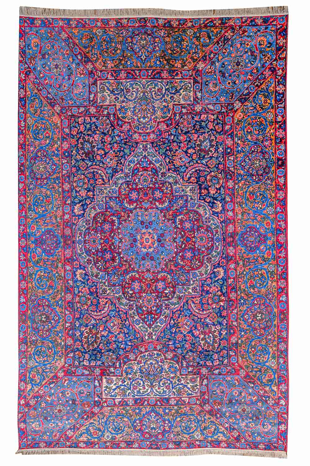Antique Laver Kerman – Poetry in Blue