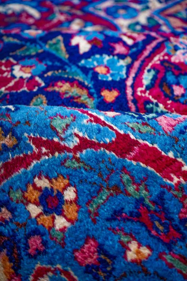 Antique Laver Kerman - Poetry in Blue