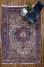 Antique Laver Kerman - Star Medallion