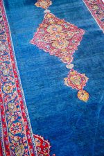 Vintage Maharaja Kashmir Runner - Cobalt Blue