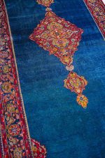 Vintage Maharaja Kashmir Runner - Cobalt Blue