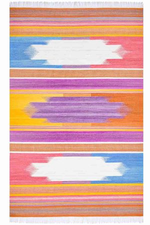 Moroccan Inspired Flatweave - Lavender Rose