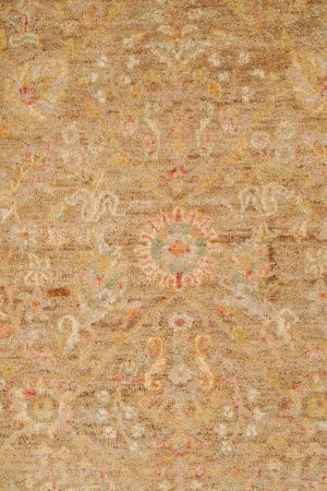 Sand Brown and Beige handcrafted Timeless Antique Rugs made from Wool by Carpet Cellar