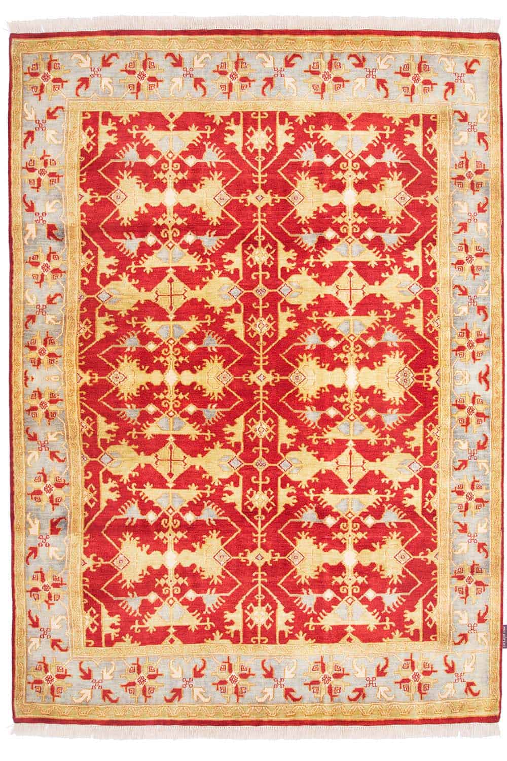 Museum Revival Turkish Oushak – Lava Red