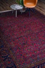 Antique Pashmina Kashan - Indian Rose